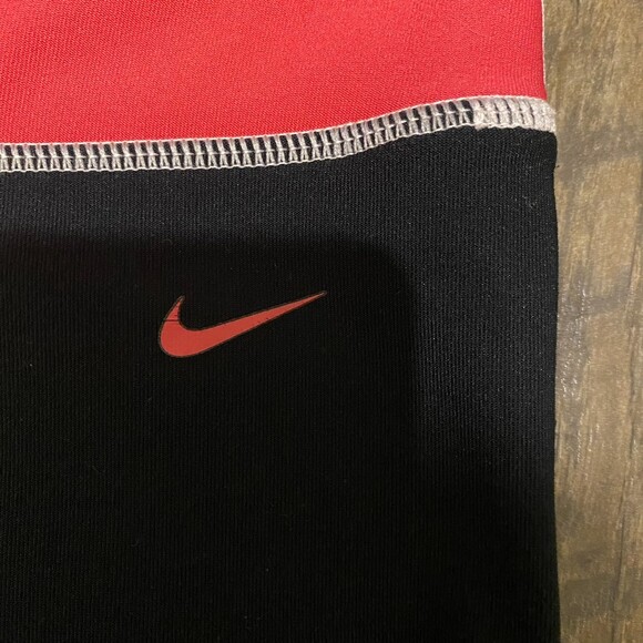 Y2K Nike wide leg flare crop black size M - Picture 3 of 6